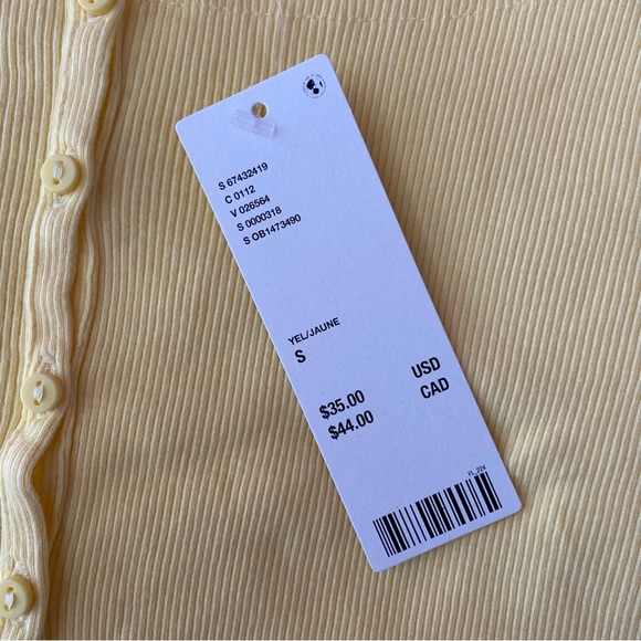 urban outfitters bdg yellow crop top - Picture 4 of 6